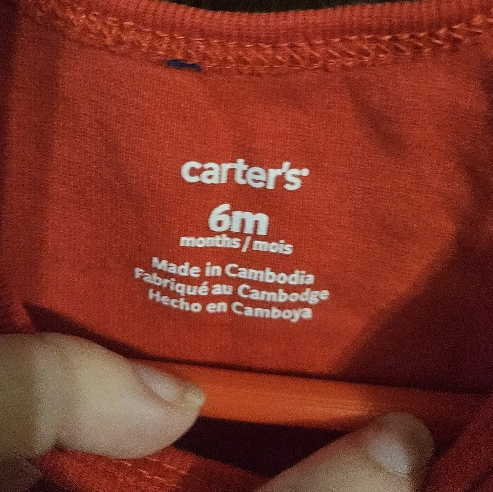 Carter's Red Fire Truck Bodysuit